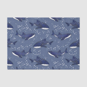 Papier Mousseline Requin de baleine étoilé (foncé)