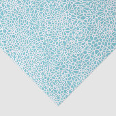 Papier Mousseline Réseau complexe - Blanc sur Oeuf Robin Blanc (Détail)