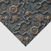 Papier Mousseline Réseau Steampunk De Gears & Pipes BL8 Découpage (Détail)