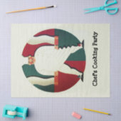 Papier Mousseline RESTAURANT CUISINE DU CHEF PARTI Tissue culinaire  (Artisanat)