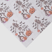 Papier Mousseline Restez Éffrayant Graveyard Squelette Gris Hallowee (Détail)