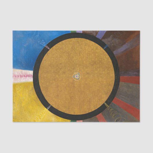Papier Mousseline Retable, Groupe X, No 3 par Hilma af Klint (Recto)
