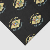 PAPIER MOUSSELINE RETARD 1797 LE PREMIER DRAPEAU D'ÉTAT (Détail)