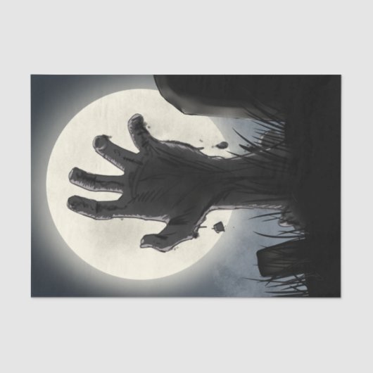 Papier Mousseline Retour du cimetière de la tombe Zombie (Recto)