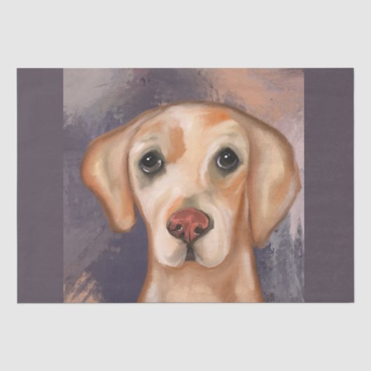 Papier Mousseline Retriever du Labrador    (Recto)