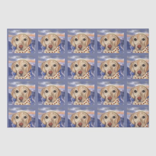 Papier Mousseline Retriever du Labrador (Recto)