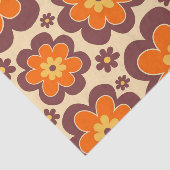 Papier Mousseline Retro 1960s Style Floral (Détail)