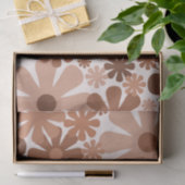 Papier Mousseline Retro 60s les années 70 esthétique motif floral en (Cadeau)