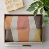 Papier Mousseline Retro 60s les années 70 Sunburst Striped Orange Go (Cadeau)