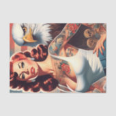 Papier Mousseline Retro American Girl (Recto)