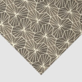Papier Mousseline Retro Art Deco Beige Brown Geometric Pattern (Détail)