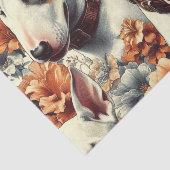 Papier Mousseline Retro Bull Terrier Peinture sans fil (Détail)