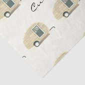 Papier Mousseline Rétro campeur vintage customisé de larme (Détail)