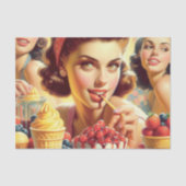 Papier Mousseline Retro Candy Girls (Recto)