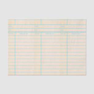 Papier Mousseline Rétro carte due de date de livre de bibliothèque