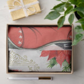 Papier Mousseline Retro Christmas Deer et Père Noël Boot Decoupage (Cadeau)