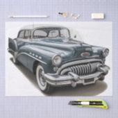 Papier Mousseline Retro Classic Car Decoupage (Artisanat)