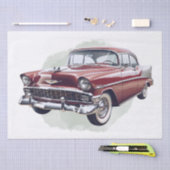 Papier Mousseline Retro Classic Car Decoupage (Artisanat)
