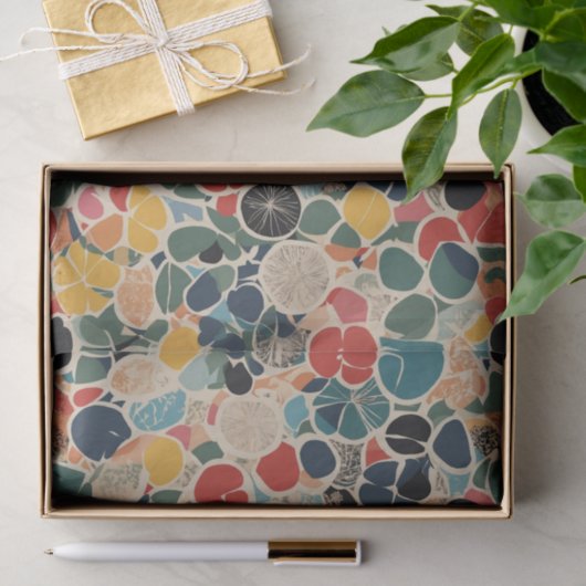 Papier Mousseline Retro collage (Cadeau)