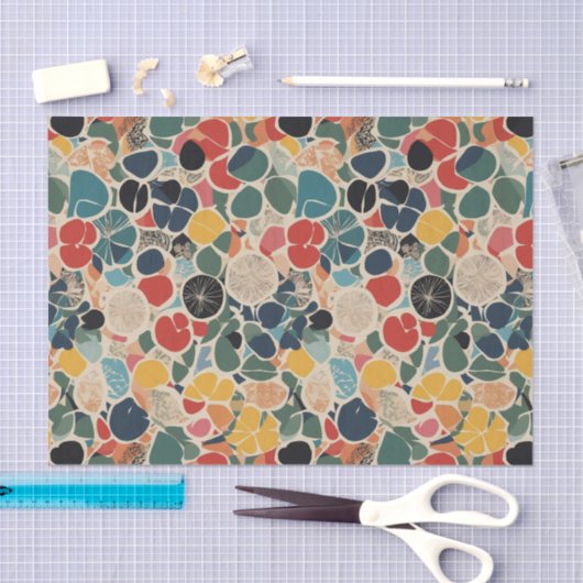 Papier Mousseline Retro collage (Artisanat)