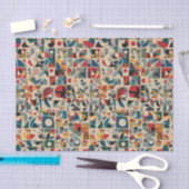 Papier Mousseline Retro collage (Artisanat)