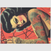 Papier Mousseline Retro Devilish Girl (Recto)