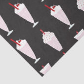 Papier Mousseline Retro Diner Milkshake Motif (Détail)