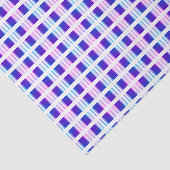 Papier Mousseline rétro électrique rayé bleu & violet (Détail)