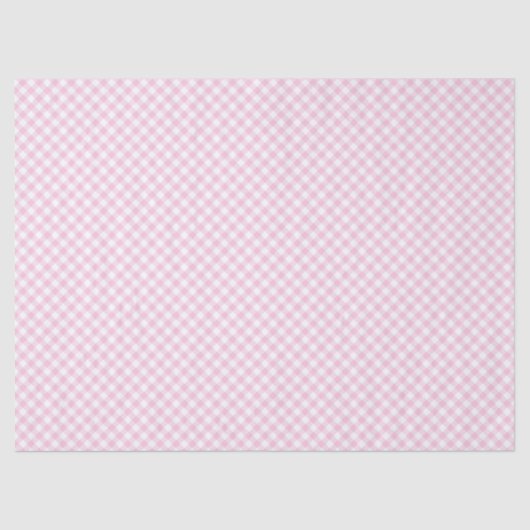 Papier Mousseline Retro Gingham Light Pink (Recto)