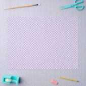Papier Mousseline Retro Gingham Soft Lavender (Artisanat)