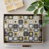 Papier Mousseline Retro Glamorous Gold Tissue Paper (Cadeau)