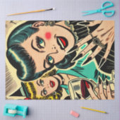 Papier Mousseline Retro gothique Halloween Girls Comics (Artisanat)