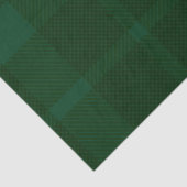 Papier Mousseline Retro Green Plaid Whimsical Christmas  (Détail)