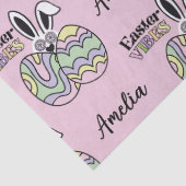 Papier Mousseline Retro Groovy Easter Personalized Tissue Paper (Détail)