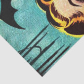 Papier Mousseline Retro Horror Vampire Comics (Détail)