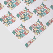 Papier Mousseline Retro Joyeux Noël Holly Jolly Vibes (Détail)