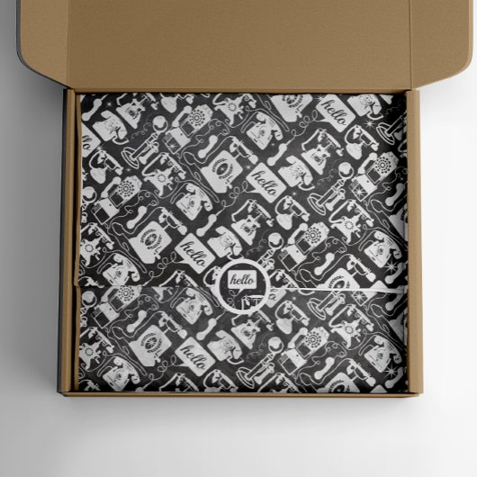 Papier Mousseline Retro les années 50 N'importe quelle couleur Vieux