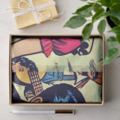 Papier Mousseline Retro Love Couple Comic (Cadeau)