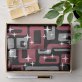 Papier Mousseline Retro Mid-Century Moderne Abstrait (Cadeau)