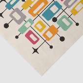 Papier Mousseline Retro Mid-Century Moderne Abstrait (Détail)