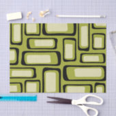 Papier Mousseline Retro Mid-Century Moderne Abstrait (Artisanat)