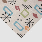 Papier Mousseline Retro Mid-Century moderne Atomique Abstrait Motif (Détail)