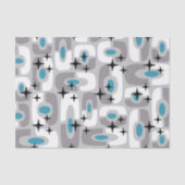 Papier Mousseline Retro Mid-Century moderne Cosmique Abstrait Motif (Recto)