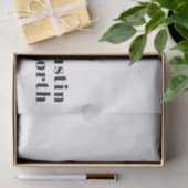 Papier Mousseline Rétro Moderne Nom minimum ou Modèle d'entreprise (Cadeau)