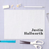 Papier Mousseline Rétro Moderne Nom minimum ou Modèle d'entreprise (Artisanat)