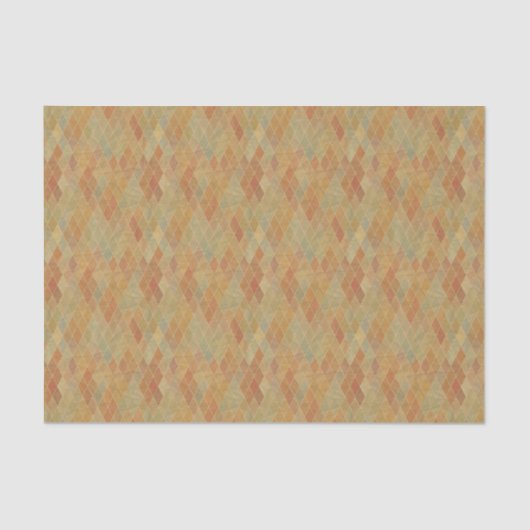 Papier Mousseline Rétro motif géométrique 2 (Recto)