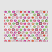 Papier Mousseline Rétro motif mignon de pomme (Recto)