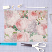 Papier Mousseline Rétro motif Painterly de ressort de fleur de lilas (Artisanat)