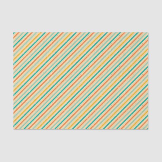 Papier Mousseline Rétro motif rayé grunge (Recto)