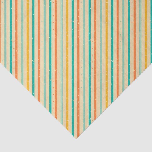 Papier Mousseline Rétro motif rayé grunge (Détail)